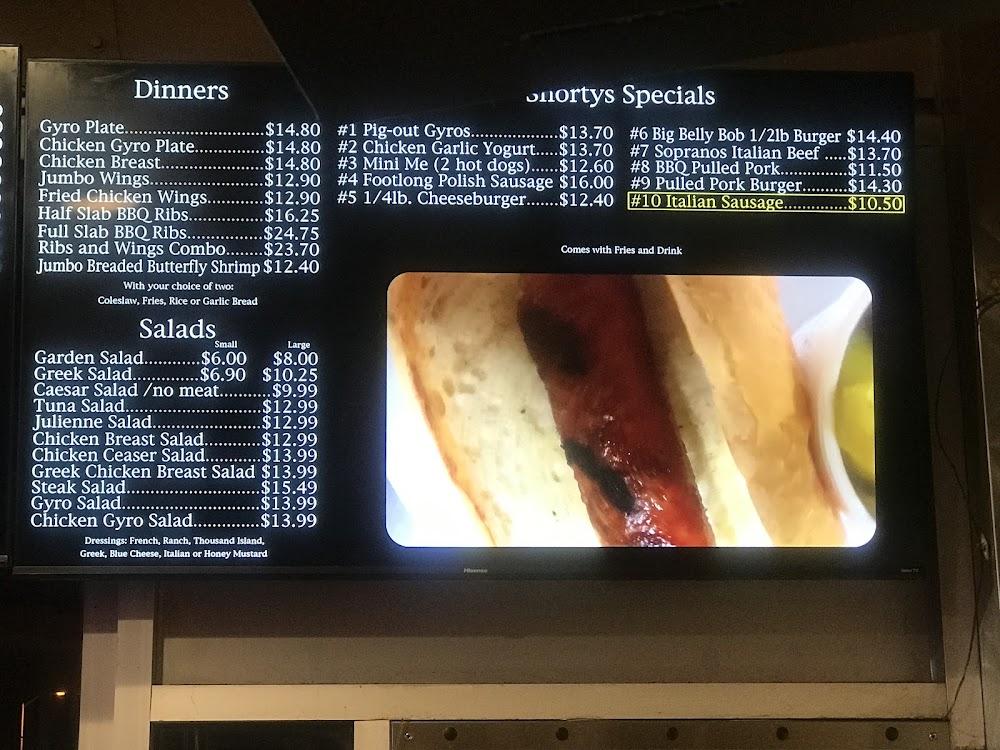 Shorty's Menu image 2